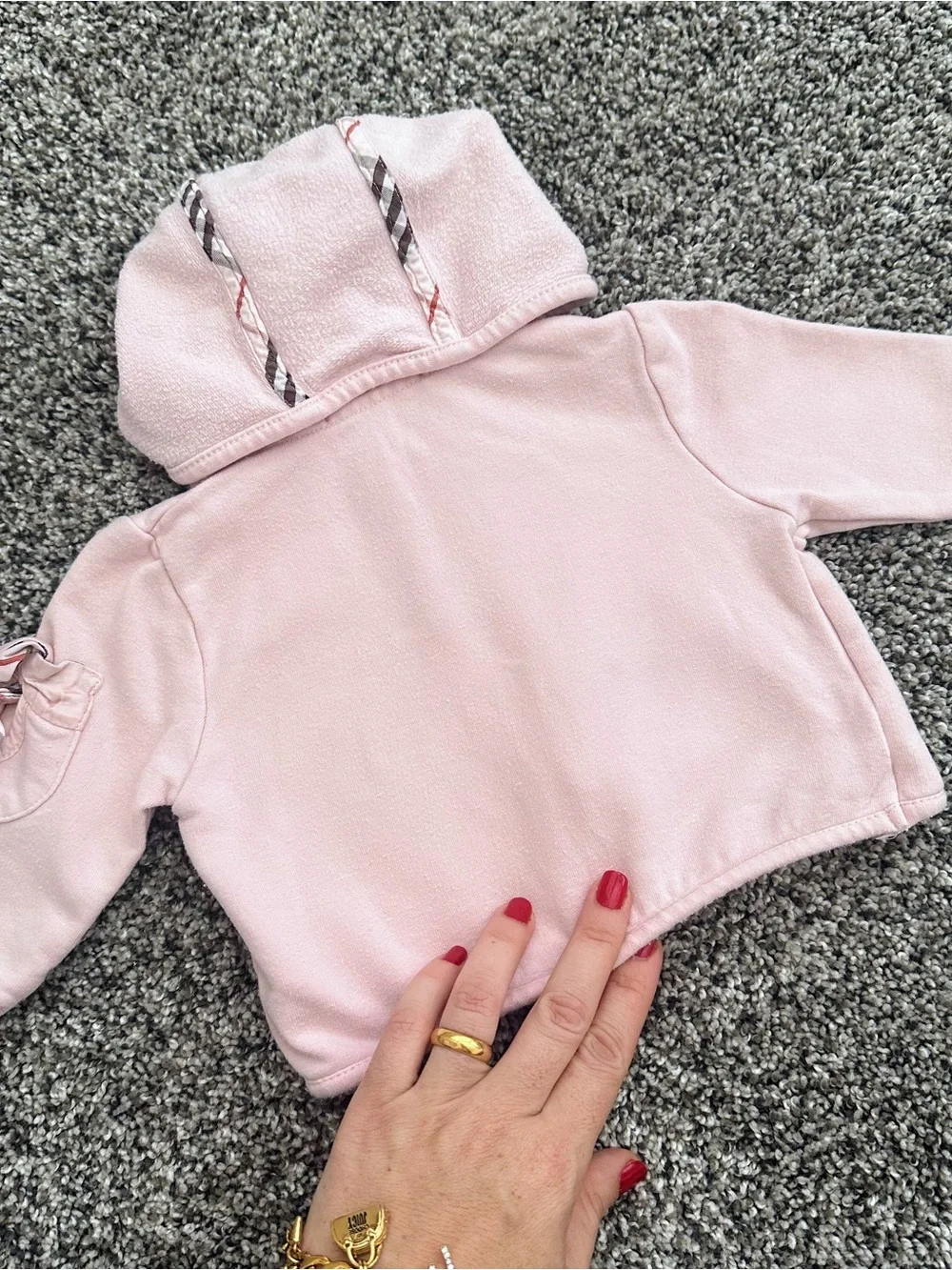 0-3 Months NB Authentic BURBERRY Baby Girls Set Jacket Top Leggings Ice Pink Lot